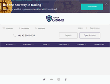 Tablet Screenshot of forexgrand.com